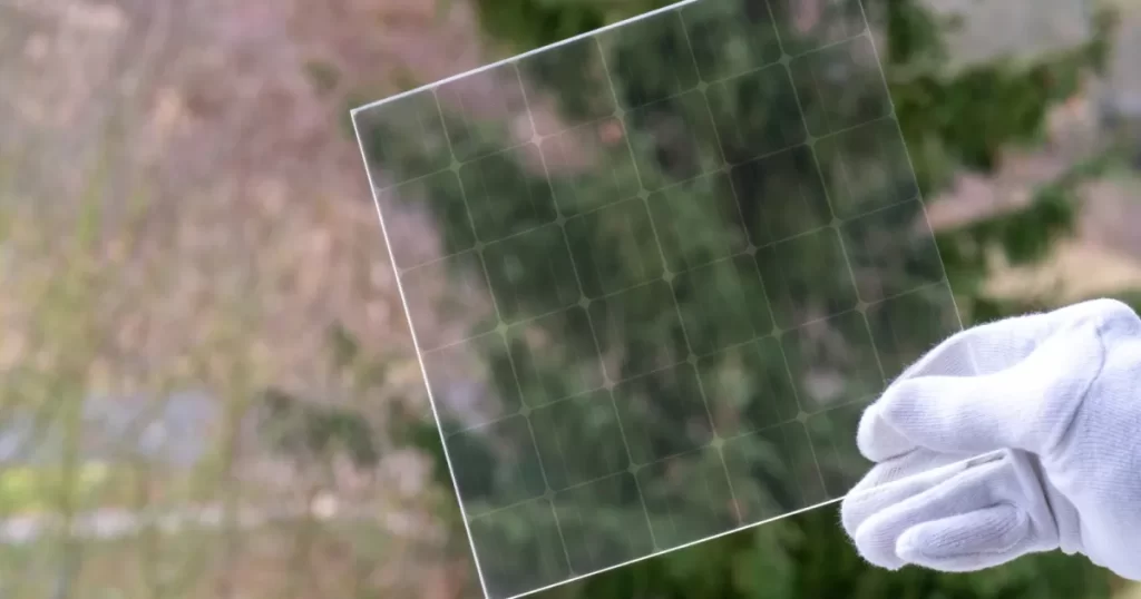 panel surya transparan