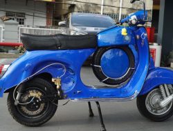 Modifikasi Vespa Tua Jadi Kendaraan Listrik oleh Mahasiswa ITB